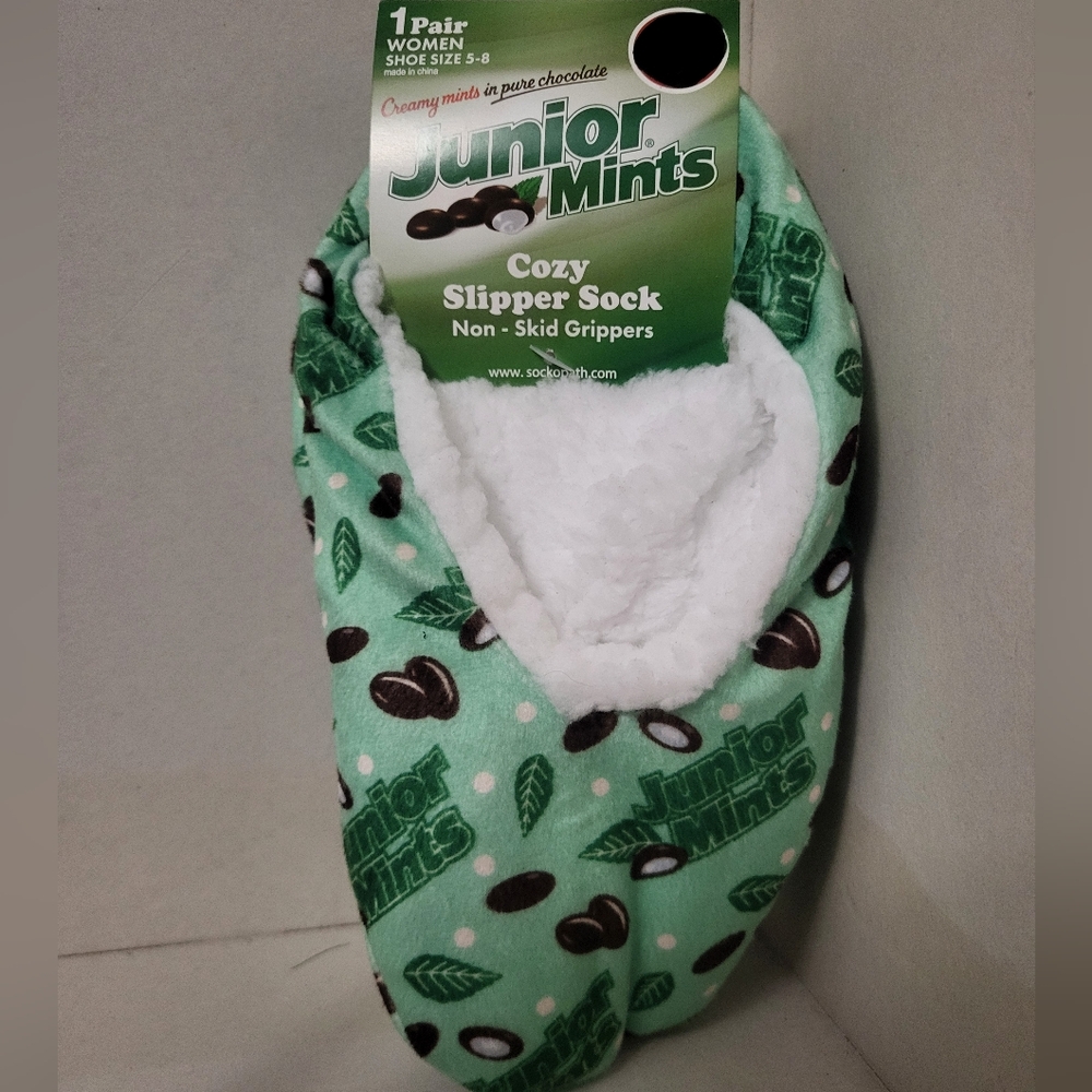 Cozy Women's Slipper Socks - Mint Green